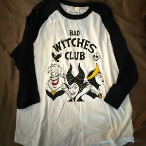 Disney villains baseball tee, Size S NEW